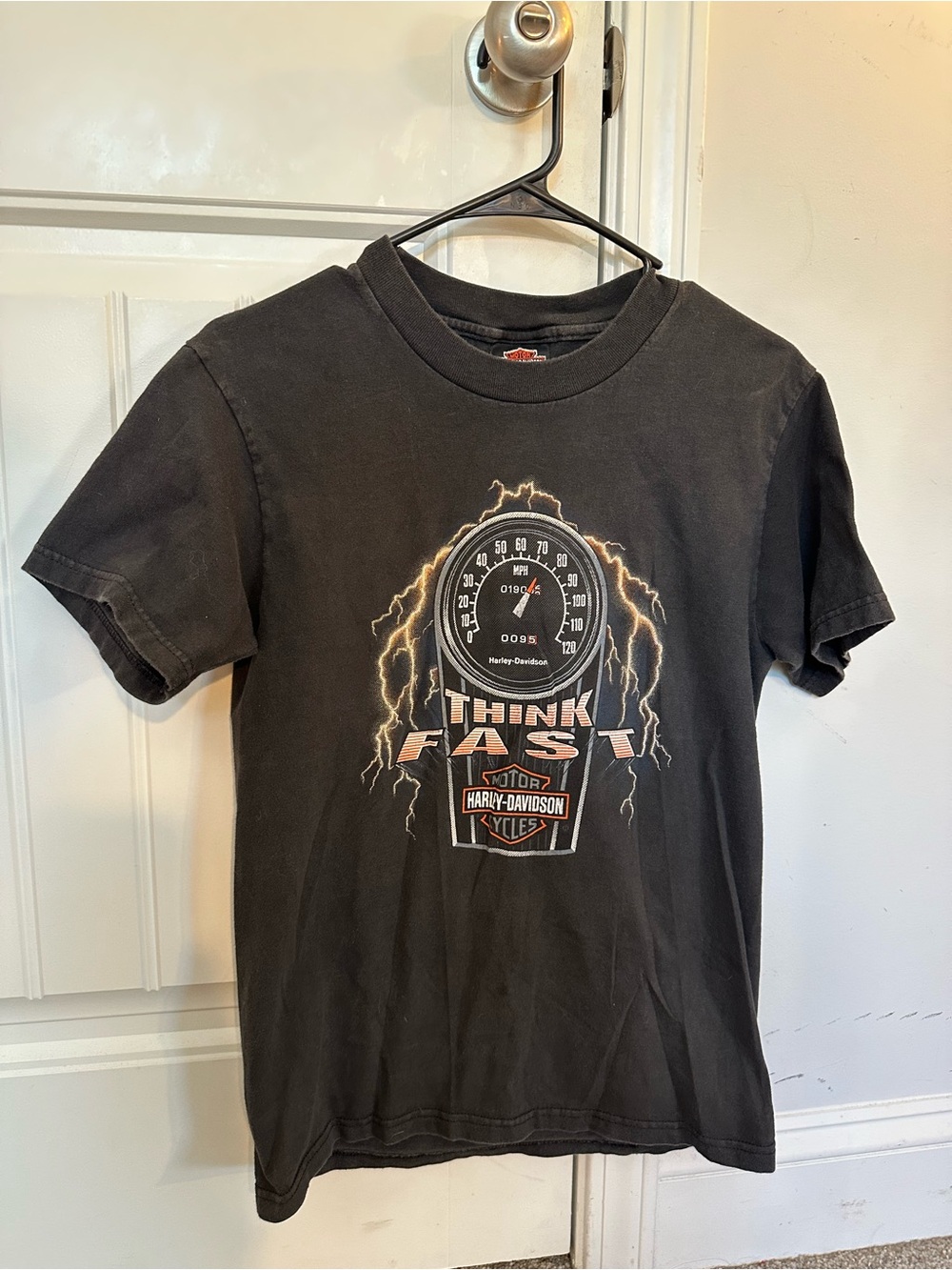 Harley-Davidson Men's Black 'Think Fast' Graphic Tee